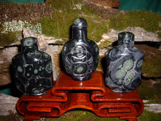 Three Nebula Stone Oriental Bottles