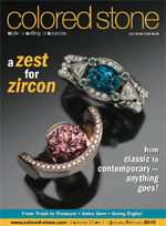 Nebula Stone in Colored Stone Magazine January/February 2010