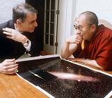 The Dalai Lama and Carl Sagan Cosmos, Contact, We are in the Universe and The Universe is also within us. Just like the Nebulas Just like ourselves, Everything is reborn and continues. Nebula Stone Reincarnation, Buddhism The Circle of Life