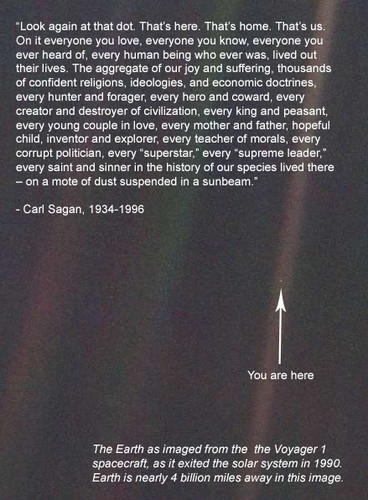 Pale Blue Dot Carl Sagan Cosmos, Contact